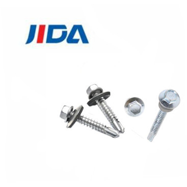 C1022a خرپای فلنج فلزی آهنی، پیچ خود حفاری سر شش گوش برای ساخت و ساز