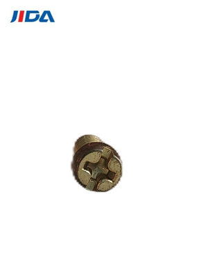 پیچ های دستگاه فیلیپس شیاردار ترکیبی برنجی دم گرد M3.5x6.6mm